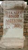 Votiefsteen voor Diana Abnoba, uit Badenweiler 