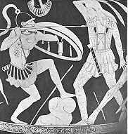 Amazones in gevecht met Grieken. Vaas, ca. -460.