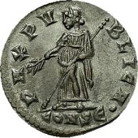 Munt van Helena, de moeder van Constantijn, en Pax, na de introductie van het Christendom